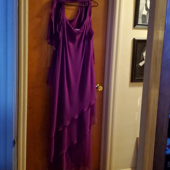 Beautiful Raspberry colored Gown - Picture 3 of 4